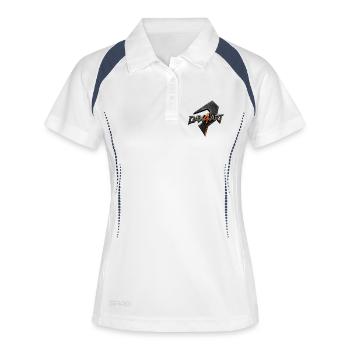 DAX4ART Metal Logo Lightning - Women's Polo breathable - white/navy - Front