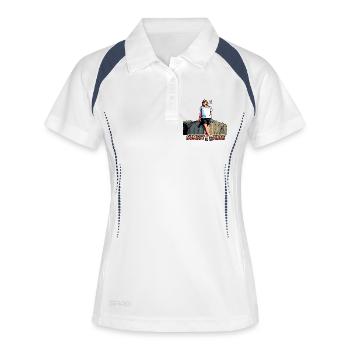 Sunset Vibes Holiday Pop Art Graphics - Women's Polo breathable - white/navy - Front