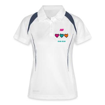 EVJF. MARIEE. TEAM. TEAM MARIEE. FUTURE MARIEE - Polo respirant Femme - blanc/marine - Devant