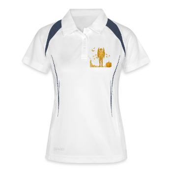 Fall Edition: Vampire Demon with Bats - Women's Polo breathable - white/navy - Front