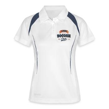 Cadeau 40 Ans Homme 1986 – Bogosse Club - Polo respirant Femme - blanc/marine - Devant