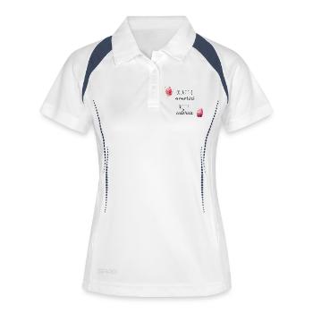 Count the memories, not the calories. - Women's Polo breathable - white/navy - Front