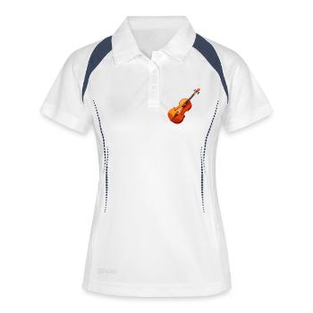 Violin - Women's Polo breathable - white/navy - Front