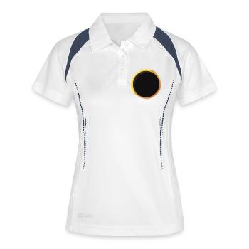 Solar Eclipse 2026 - Women's Polo breathable - white/navy - Front