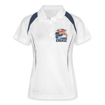 Ma Première Croisière - Polo respirant Femme - blanc/marine - Devant