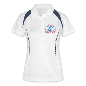 Anti Social Butterfly - Women's Polo breathable - white/navy - Front