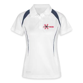 skydiver extreme - Polo respirant Femme - blanc/marine - Devant