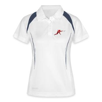 hockey - Women's Polo breathable - white/navy - Front