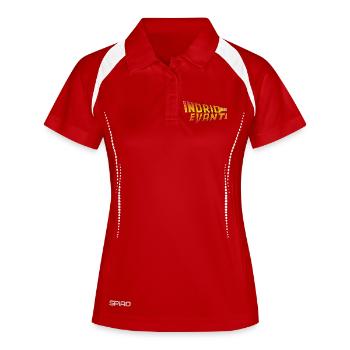 Indrio e vanti - zurück und vorwärts - Frauen Polo atmungsaktiv - Weiß/Navy - Vorne