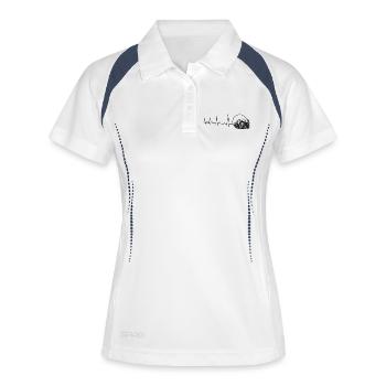 Heartbeat Kraz GDR Camion - Polo respirant Femme - blanc/marine - Devant