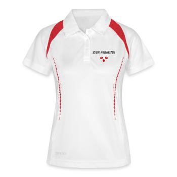 HAPPY BIRTHDAY. HAPPY BIRTHDAY. ANNIVERSARY. - Women's Polo breathable - white/navy - Front