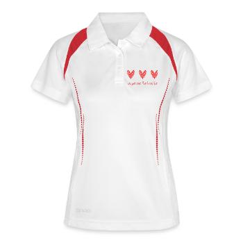 RETRAITE. RETRAITE. RETRAITEE. RETRAITE - Polo respirant Femme - blanc/marine - Devant