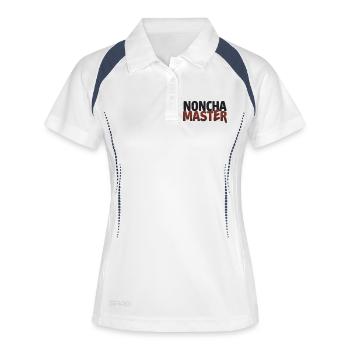 NONCHA MASTER  - Polo respirant Femme - blanc/marine - Devant