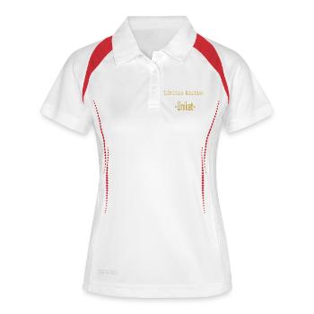 Limited Edition Unique Piece - Women's Polo breathable - white/navy - Front