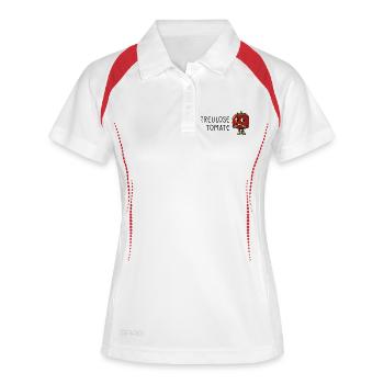 Faithless tomato - Women's Polo breathable - white/navy - Front