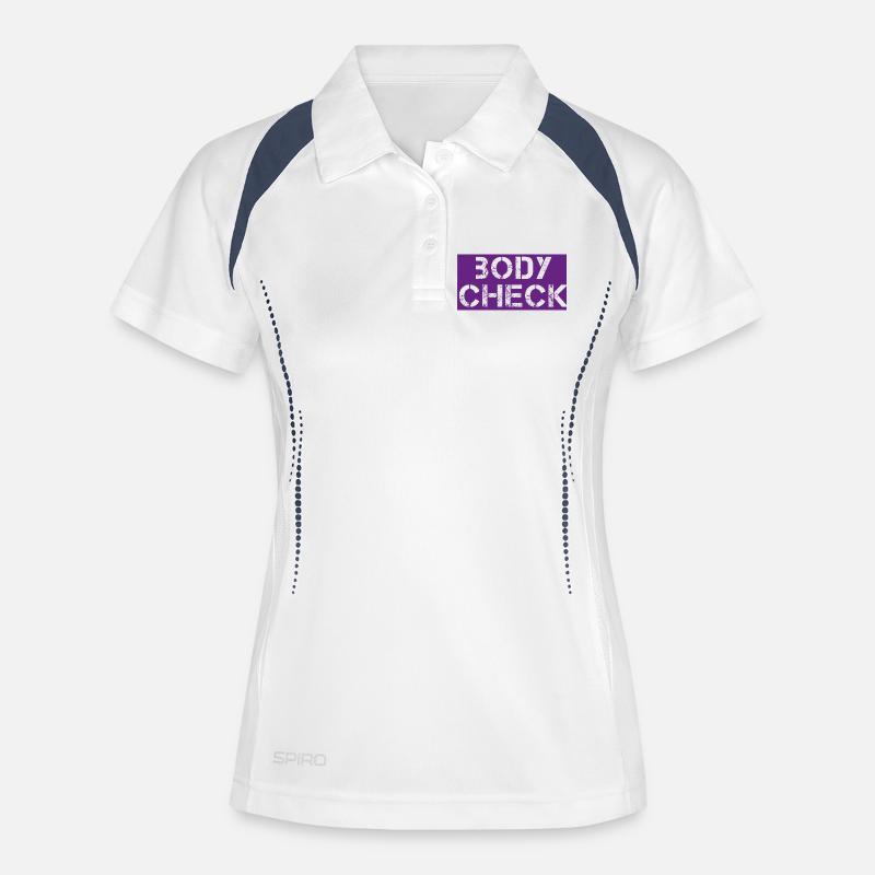 Body check - Women's Polo breathable - white/navy