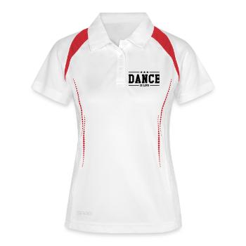 La danse c'est la vie - Polo respirant Femme - blanc/marine - Devant