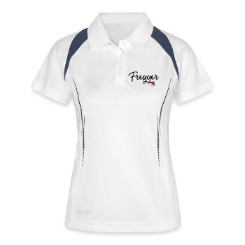 Fregger - Frauen Polo atmungsaktiv - Weiß/Navy - Vorne