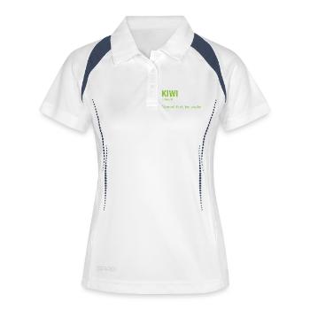 KIWI - Women's Polo breathable - white/navy - Front