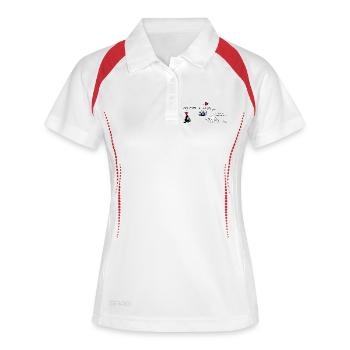 Roulez amoureux 3 - Polo respirant Femme - blanc/marine - Devant
