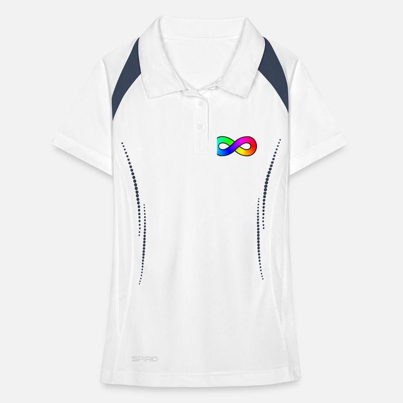 Autism Rainbow Infinity Women's Polo breathable