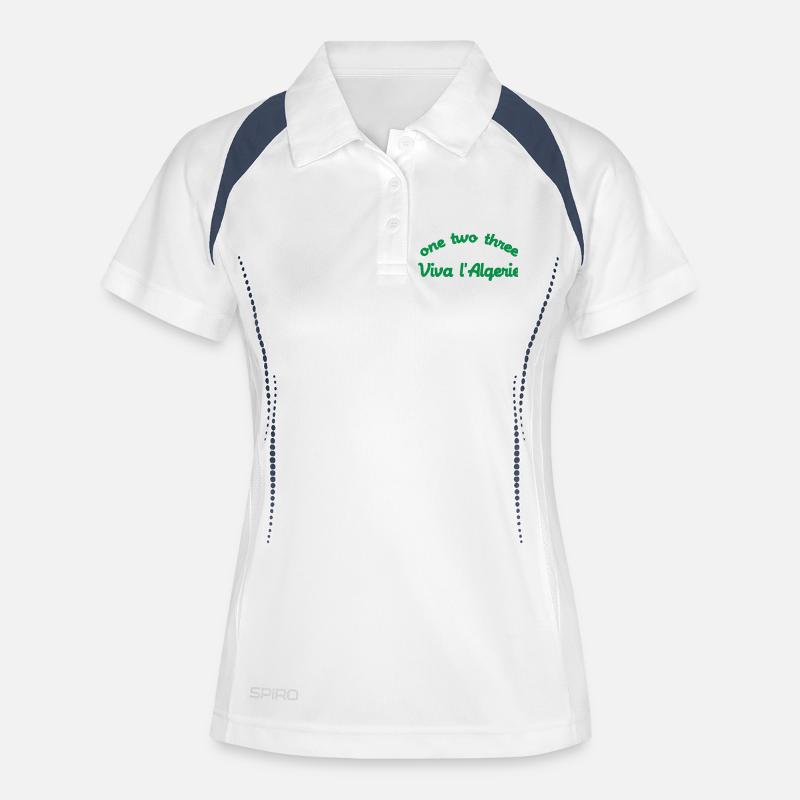 One two three Viva l'Algérie - Women's Polo breathable - white/navy