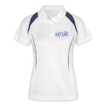 Stuttgart dans le style graffiti - Polo respirant Femme - blanc/marine - Devant