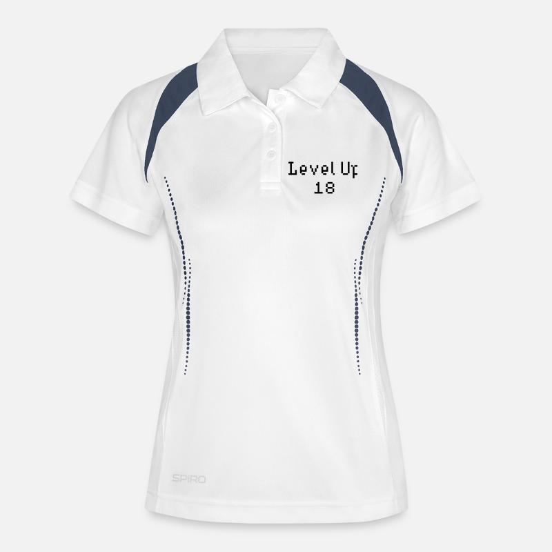 Level Up - 18th Birthday - Women's Polo breathable - white/navy