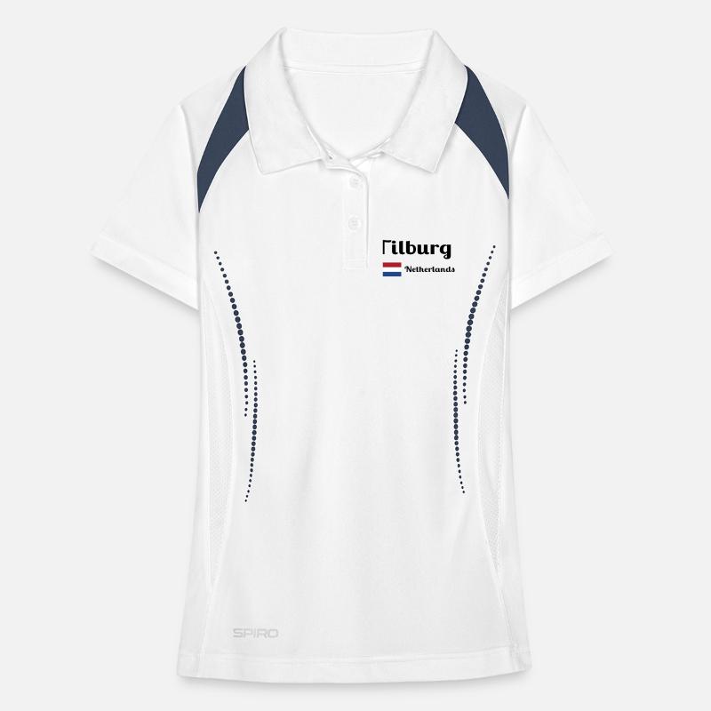 Tilburg, Pays-Bas- Imprimés élégants Polo respirant Femme