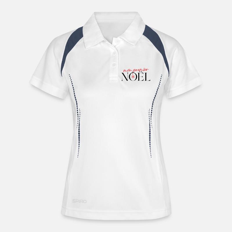 My First Red Snowflake Christmas - Women's Polo breathable - white/navy