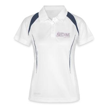 Légendaire 18e anniversaire Millésime 2008 - Polo respirant Femme - blanc/marine - Devant