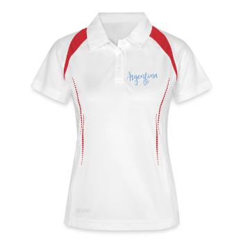 Argentina Heart Women Love Argentina - Polo respirant Femme - blanc/marine - Devant