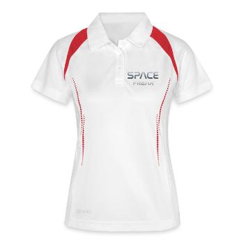 T-shirt de gradient céleste Space Freak - Polo respirant Femme - blanc/marine - Devant