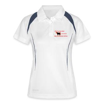 bunte Kuh schwarzes Schaf - Frauen Polo atmungsaktiv - Weiß/Navy - Vorne
