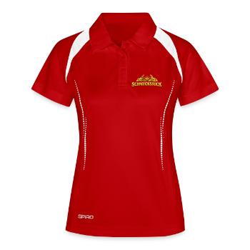 Golden Masterpiece Typography Schmuckstück german  - Women's Polo breathable - white/navy - Front