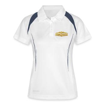 Golden Masterpiece Typography Schmuckstück german  - Women's Polo breathable - white/navy - Front