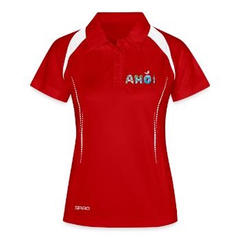 Ohé - Polo respirant Femme - blanc/marine - Devant