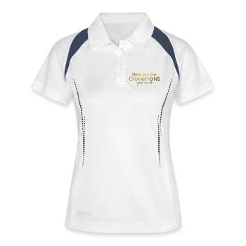 here_are_the_champions - Women's Polo breathable - white/navy - Front