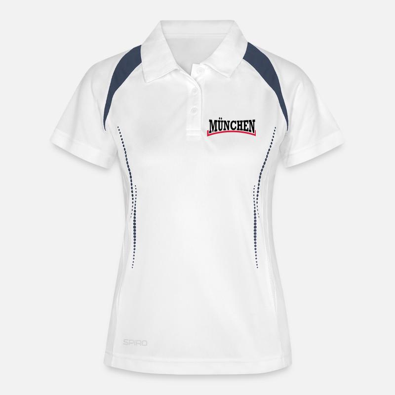Munich * two-tone - Women's Polo breathable - white/navy