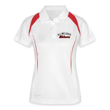 All inclusive Sklave | Diener | bedienen - Women's Polo breathable - white/navy - Front