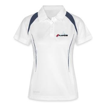 MNS maître-nageur sauveteur - Polo respirant Femme - blanc/marine - Devant