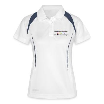 LGBT Pride Month - Heterosexuality? In this econom - Women's Polo breathable - white/navy - Front