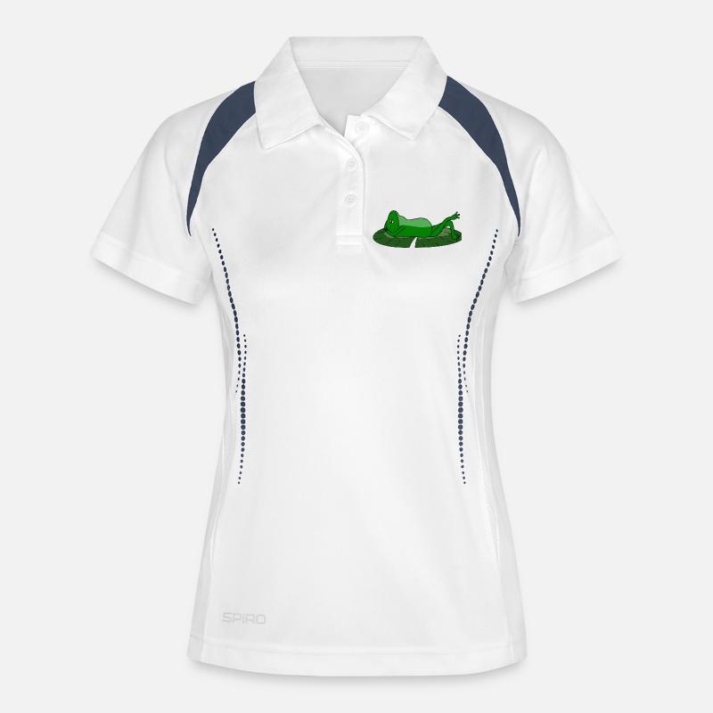Frog Toad Chill Toad - Women's Polo breathable - white/navy