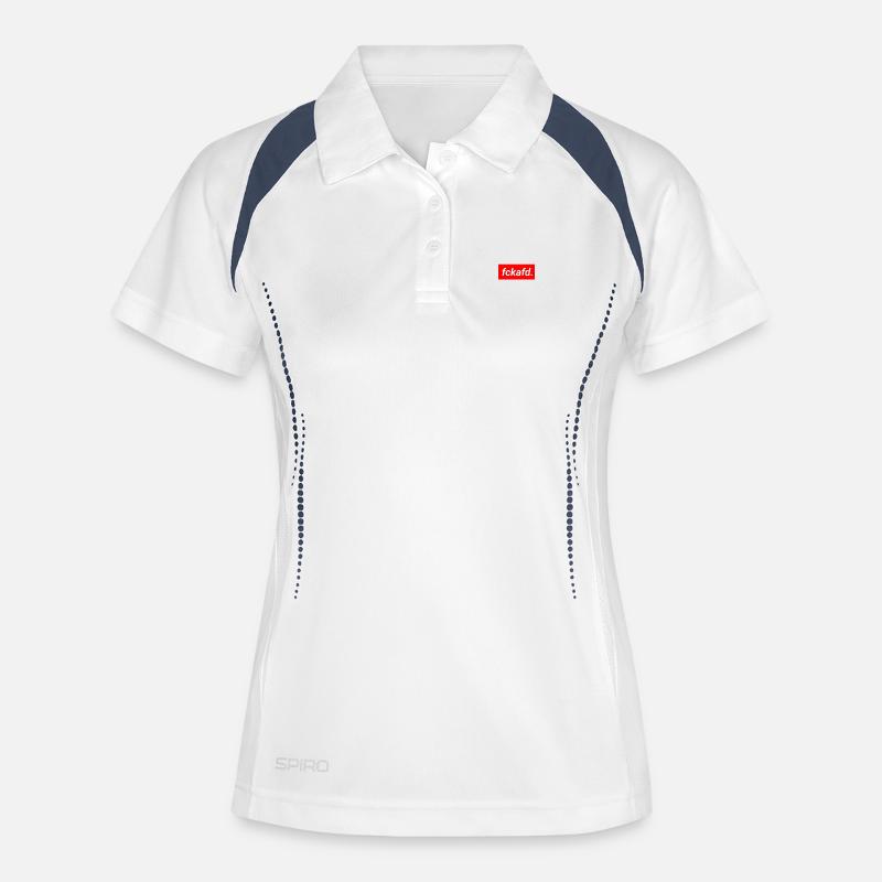 FCKAFD - Women's Polo breathable - white/navy