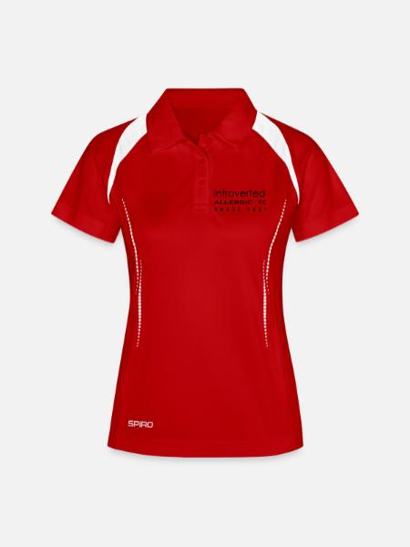 Introverted. Allergic to small talk - Women's Polo breathable - white/navy
