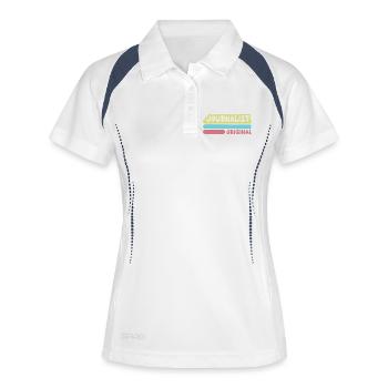 Saying journalist - Women's Polo breathable - white/navy - Front