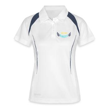 Halo Angel Wings Typography - Women's Polo breathable - white/navy - Front