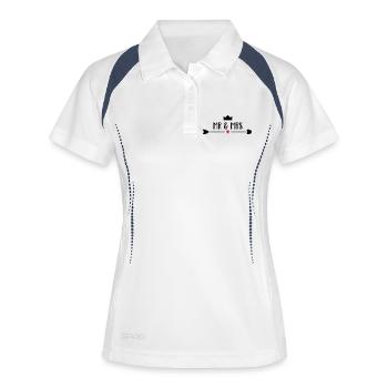 wedding - Women's Polo breathable - white/navy - Front