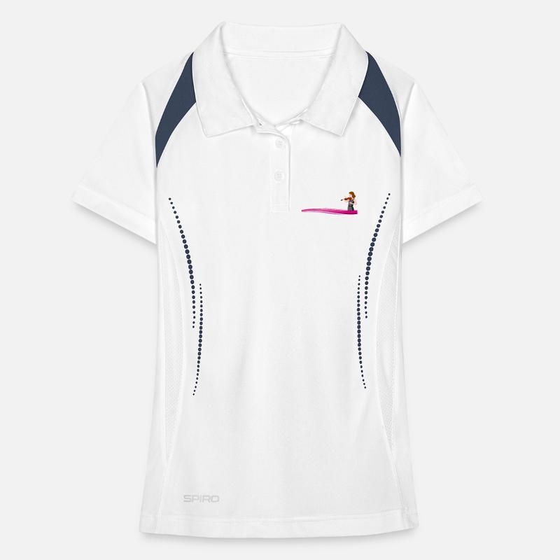 Violinist on a wave Women's Polo breathable