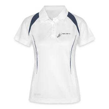 Homard, j'arrive ! - Polo respirant Femme - blanc/marine - Devant